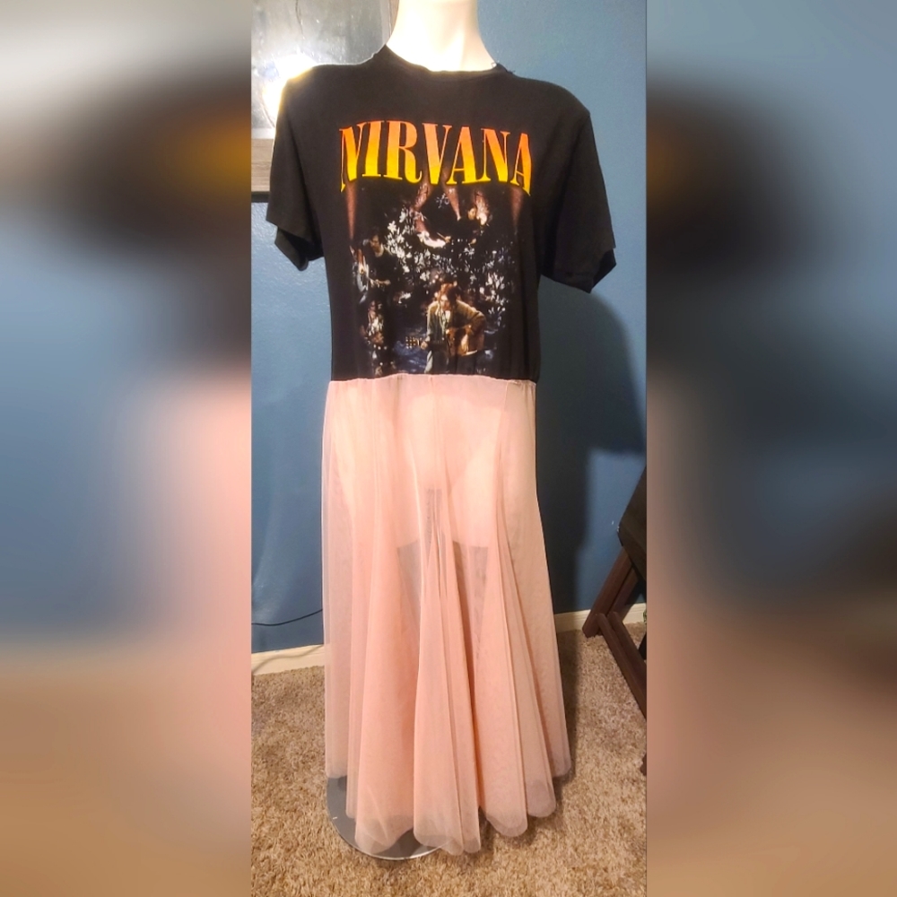 Vintage band tee dress